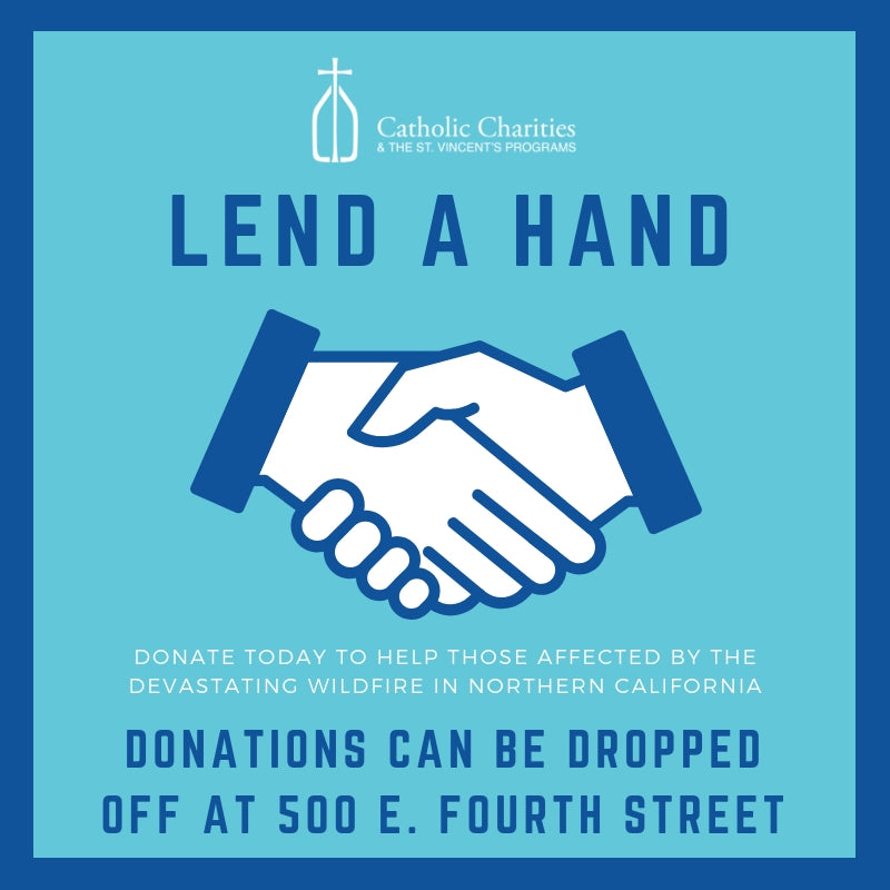 Collecting Donations to Help California Fire Victims